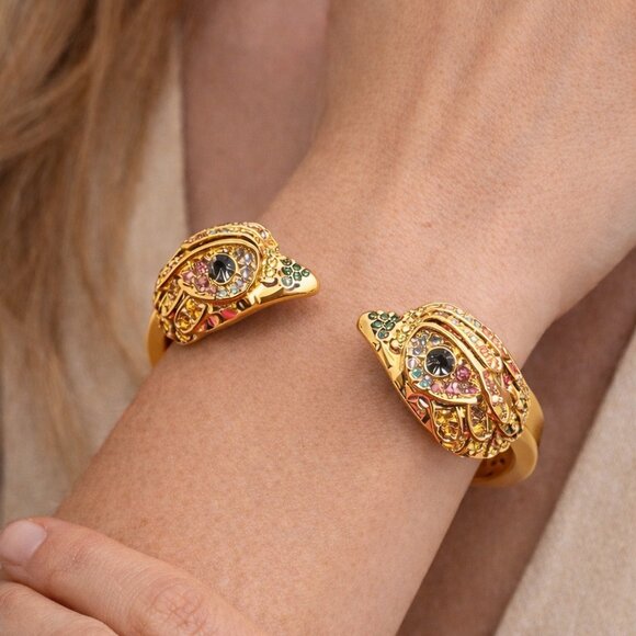 Kurt Geiger London Eagle Bangle Bracelet – Crystal Statement Bracelet - Picture 6 of 12